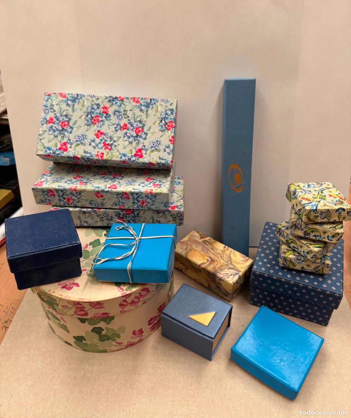 Cajas y cajitas met&aacute;licas: LOTE DE ANTIGUAS CAJITAS DE CARTON