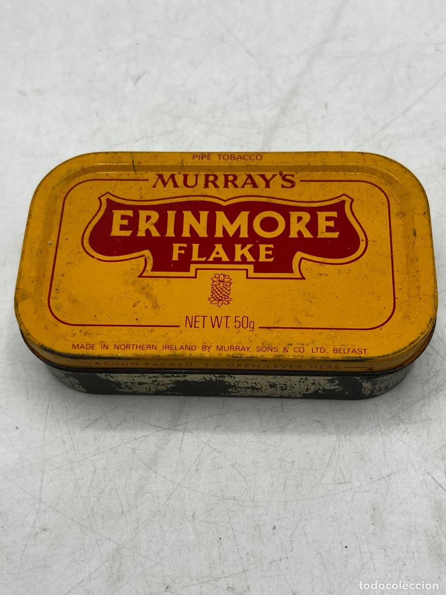 Cajas y cajitas met&aacute;licas: CAJA MET&Aacute;LICA. TABACO. ERINMORE FLAKE. MURRAY&rsquo;S. VAC&Iacute;A.