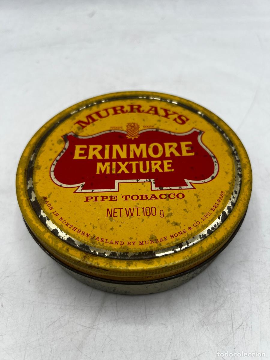 Cajas y cajitas met&aacute;licas: CAJA MET&Aacute;LICA. PIPE TOBACCO. ERINMORE MIXTURE. MURRAY&rsquo;S. VAC&Iacute;A.
