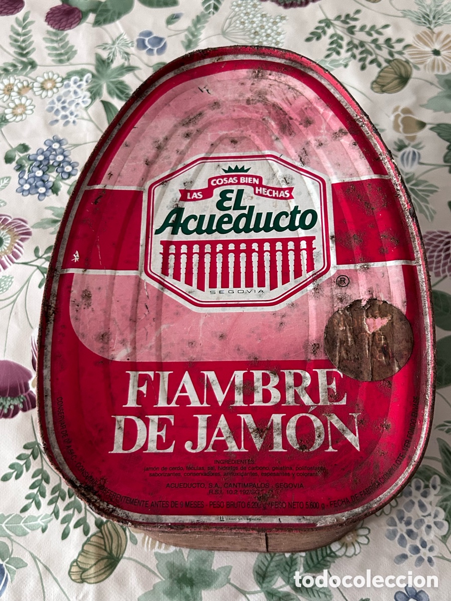 Cajas y cajitas met&aacute;licas: LATA JAM&Oacute;N COCIDO EL ACUEDUCTO