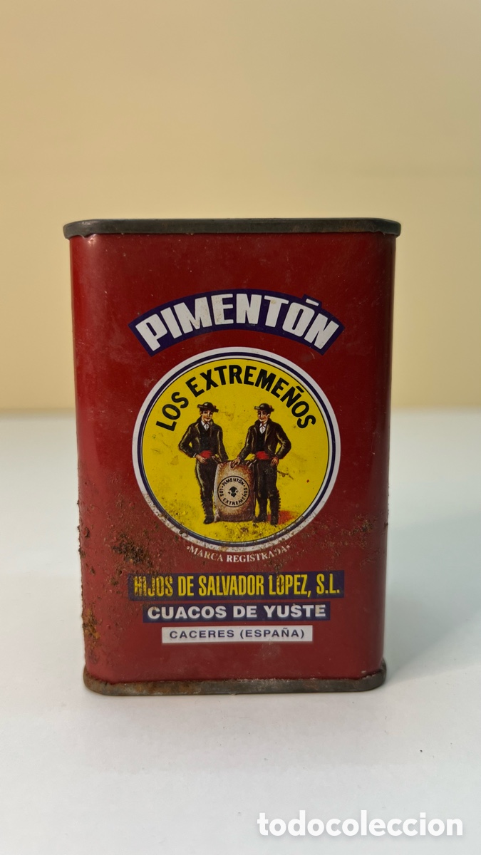 Cajas y cajitas met&aacute;licas: Caja Lata Piment&oacute;n Los Extreme&ntilde;os