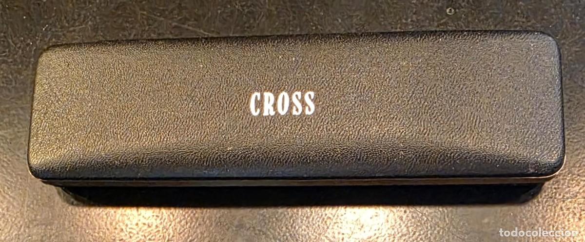 Cajas y cajitas met&aacute;licas: Estuche vintage CROSS Since 1846 para bol&iacute;grafo o pluma &ndash; Caja original 17 &times; 5 cm