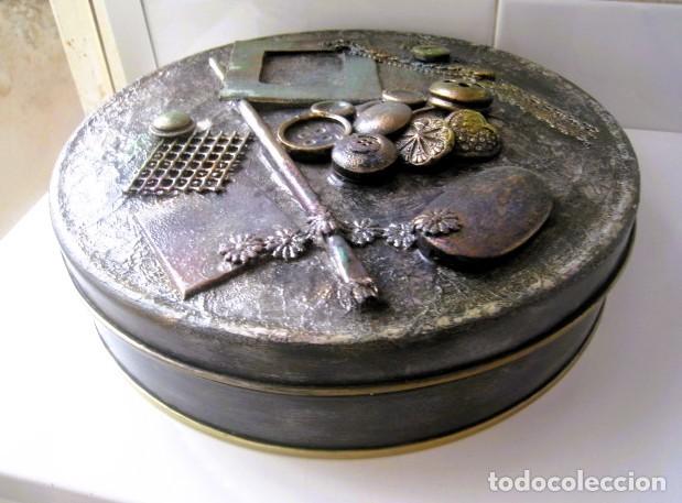 Cajas y cajitas met&aacute;licas: Caja artesan&iacute;a vintage