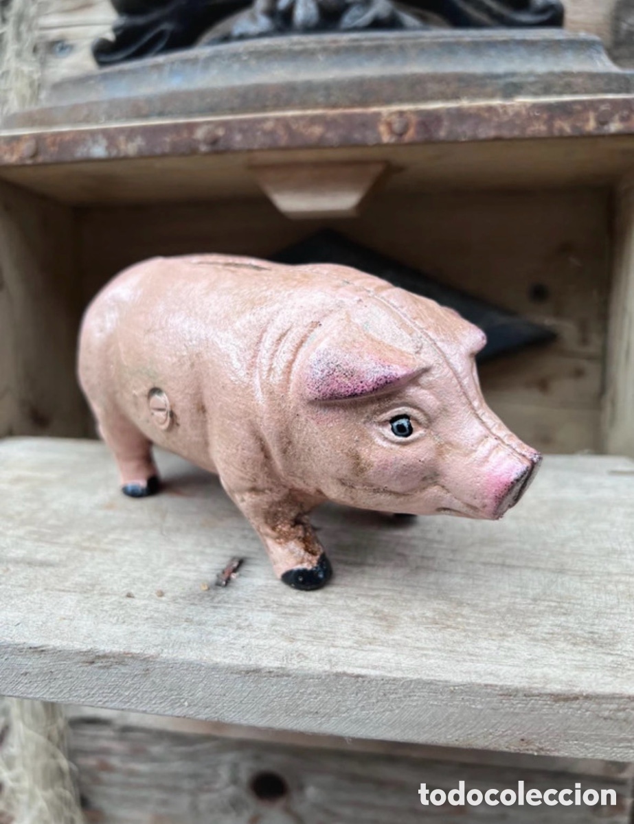 Boxes and metal boxes: Hucha hiero fundido en forma de cerdito