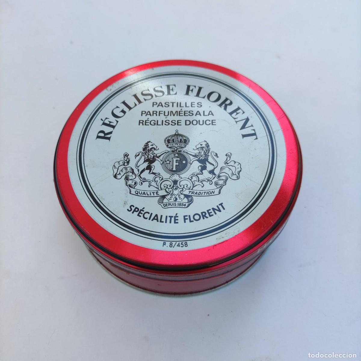 Cajas y cajitas met&aacute;licas: CAJA METALICA REGLISSE FLORENT FRANCE - 10,5 cm di&aacute;metro