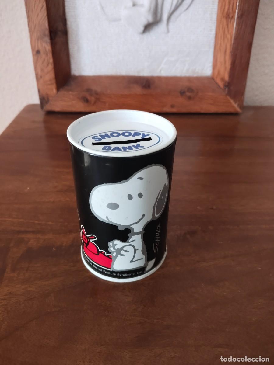 Cajas y cajitas met&aacute;licas: Huchita de Snoopy. Hucha. Antigua.