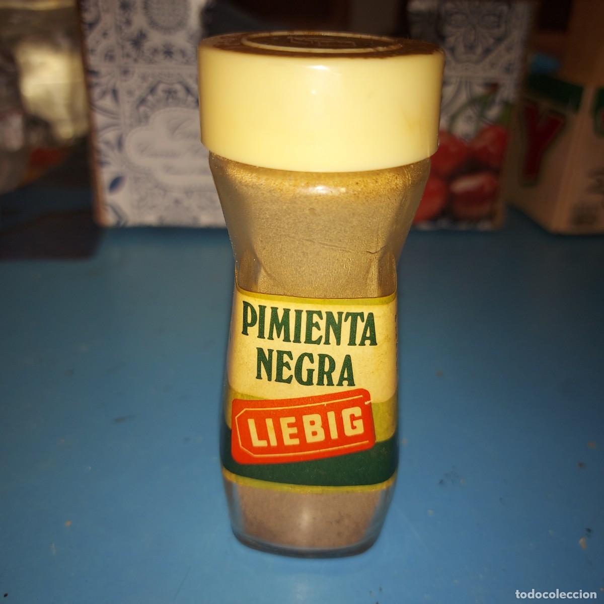 Cajas y cajitas met&aacute;licas: FRASCO DE PIMIENTA NEGRA DE LIEBIG, A&Ntilde;OS 60
