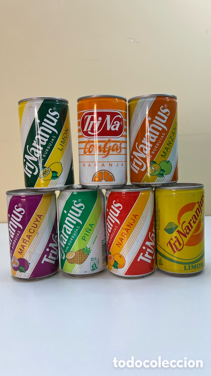 Cajas y cajitas met&aacute;licas: LOTE DE LATAS ANTIGUAS DE TRINARANJUS DIFERENTES