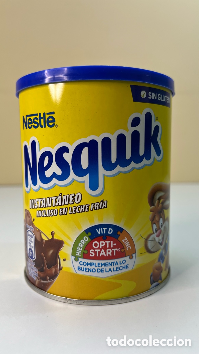 Cajas y cajitas met&aacute;licas: ANTIGUO ENVASE BOTE DE NESQUIK 2019