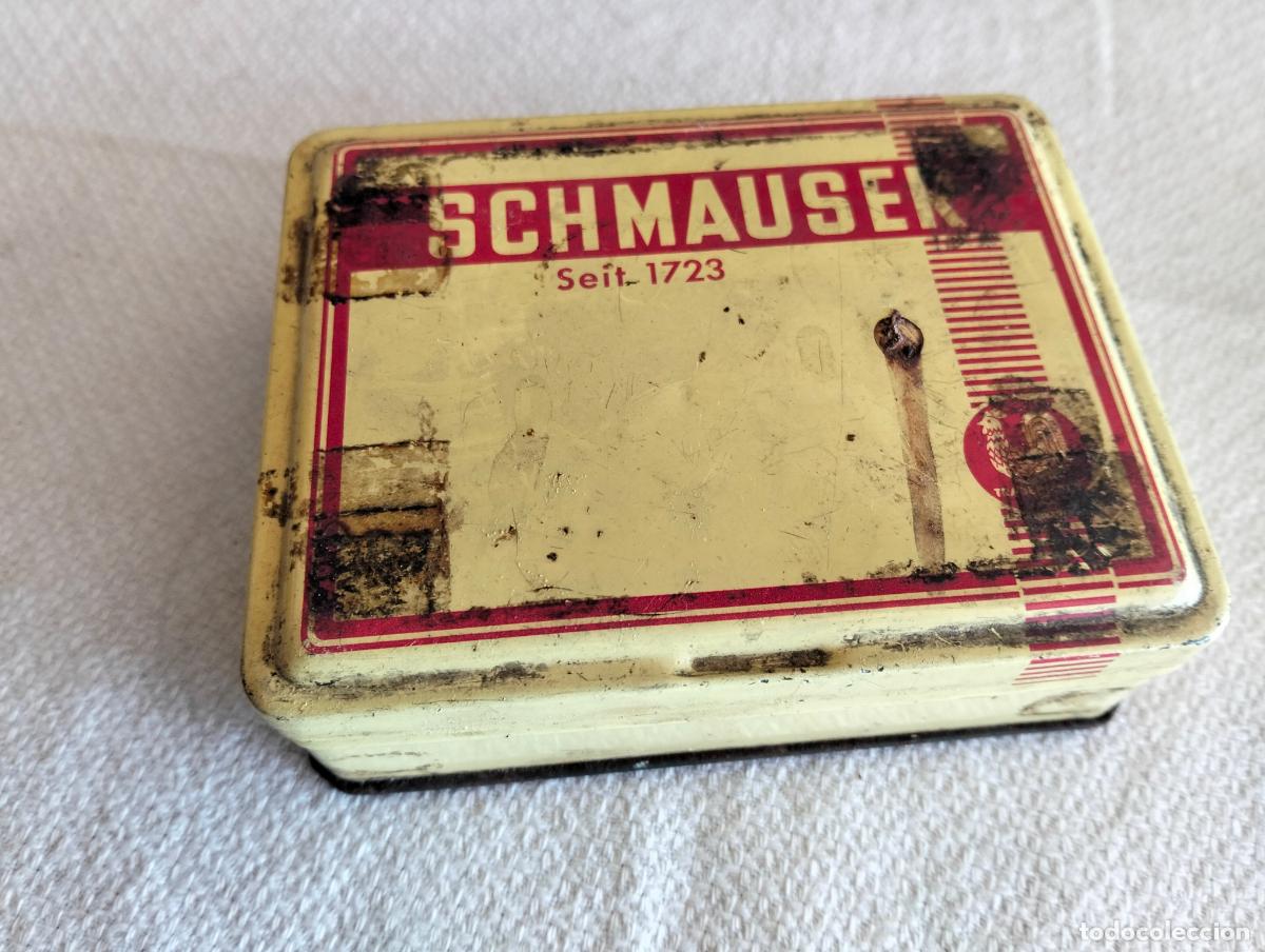 Blechdosen und Kisten: Caja cajita de lata marca Schmauser Seit 1723 a&ntilde;os 50
