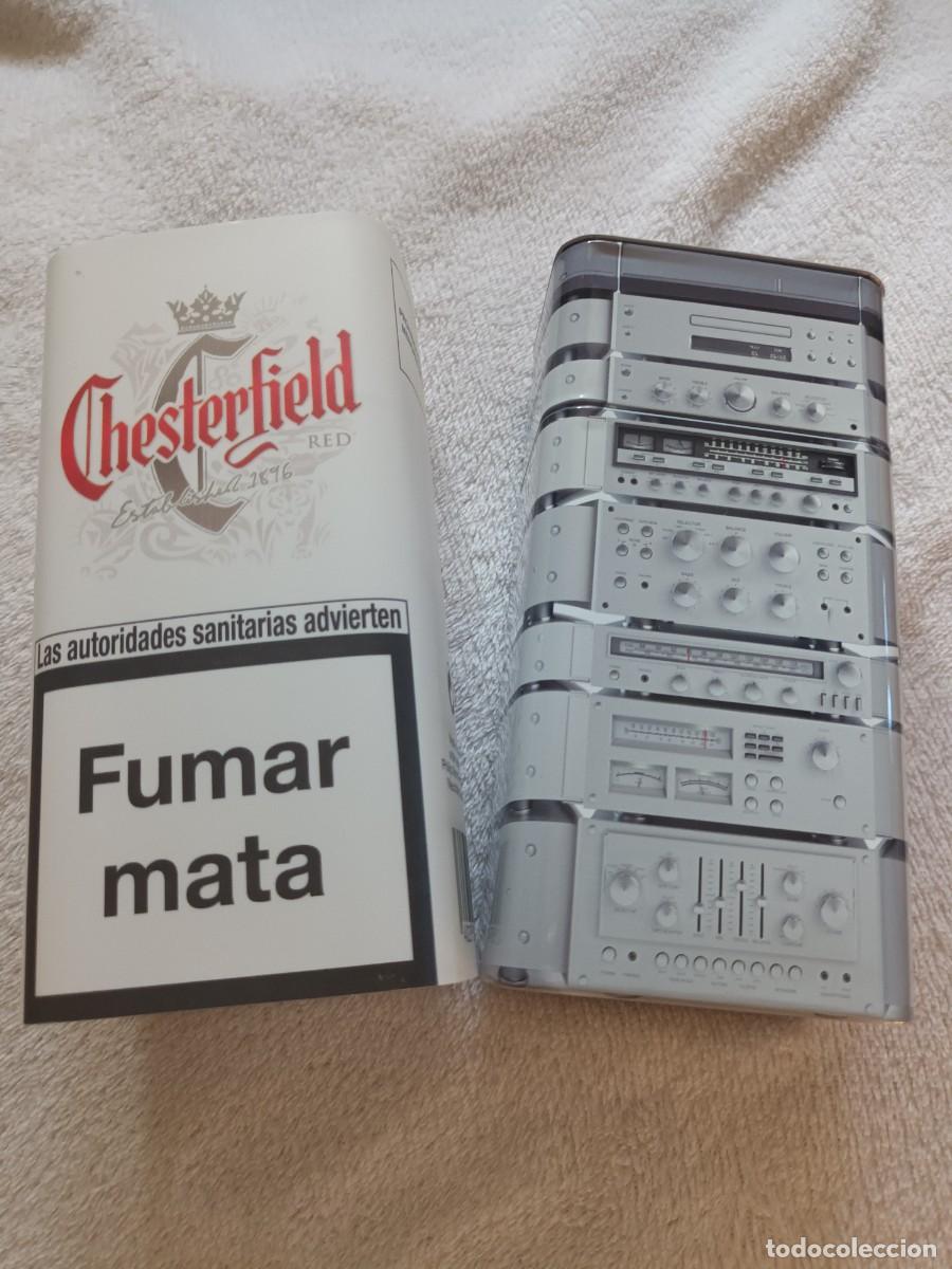 Cajas y cajitas met&aacute;licas: LATA DE TABACO CHESTERFIELD - CON DOS DEPARTAMENTOS