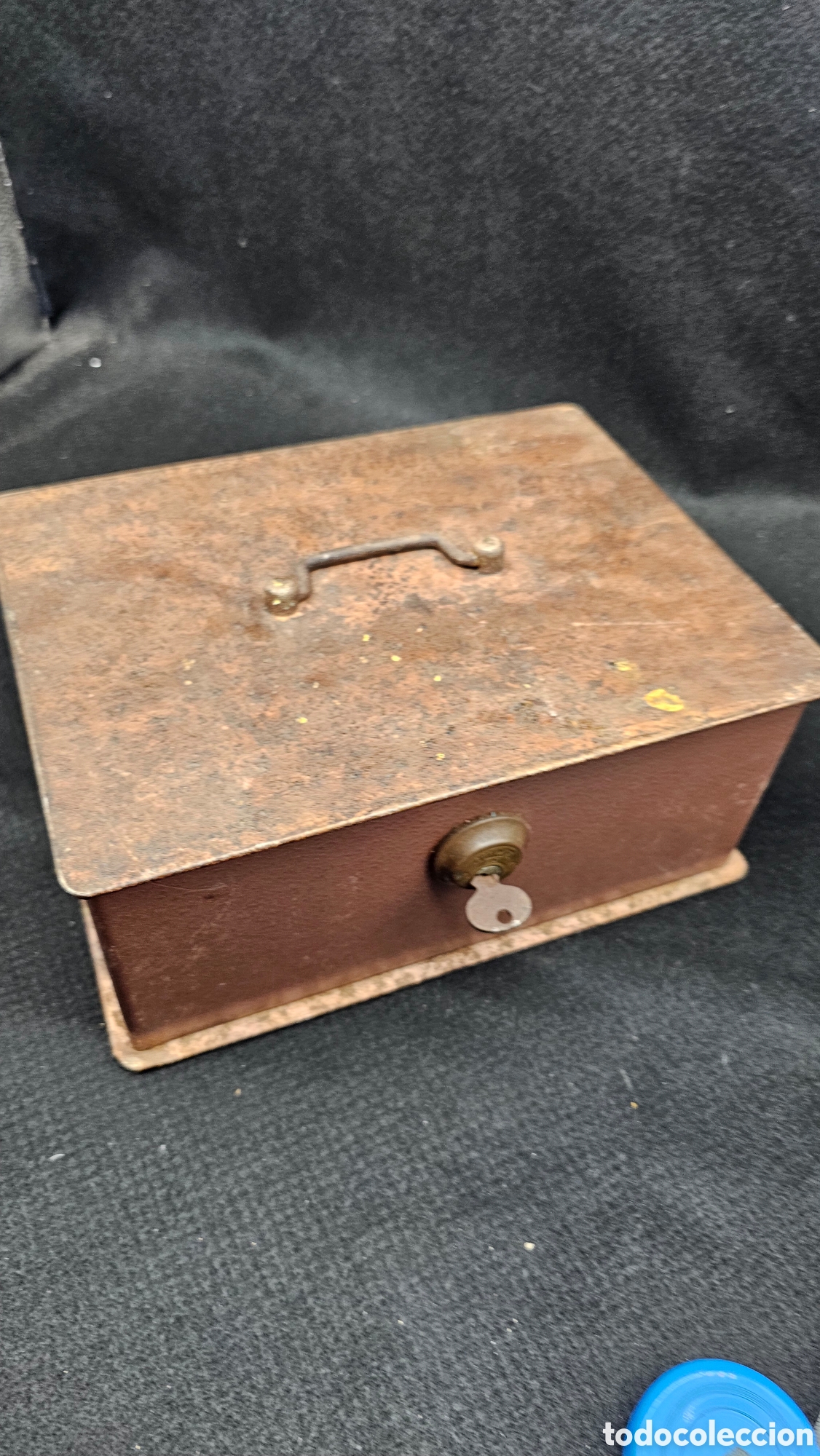 Cajas y cajitas met&aacute;licas: Antigua caja de caudales - Foto 3