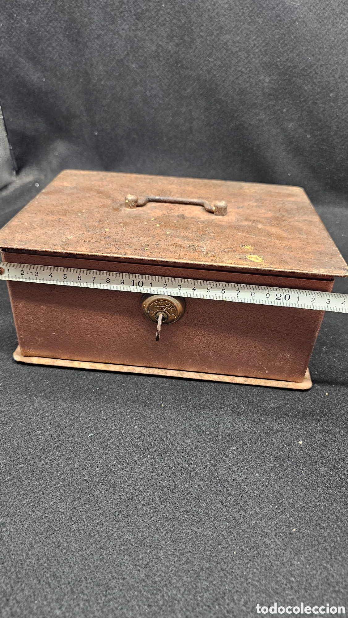 Cajas y cajitas met&aacute;licas: Antigua caja de caudales - Foto 12