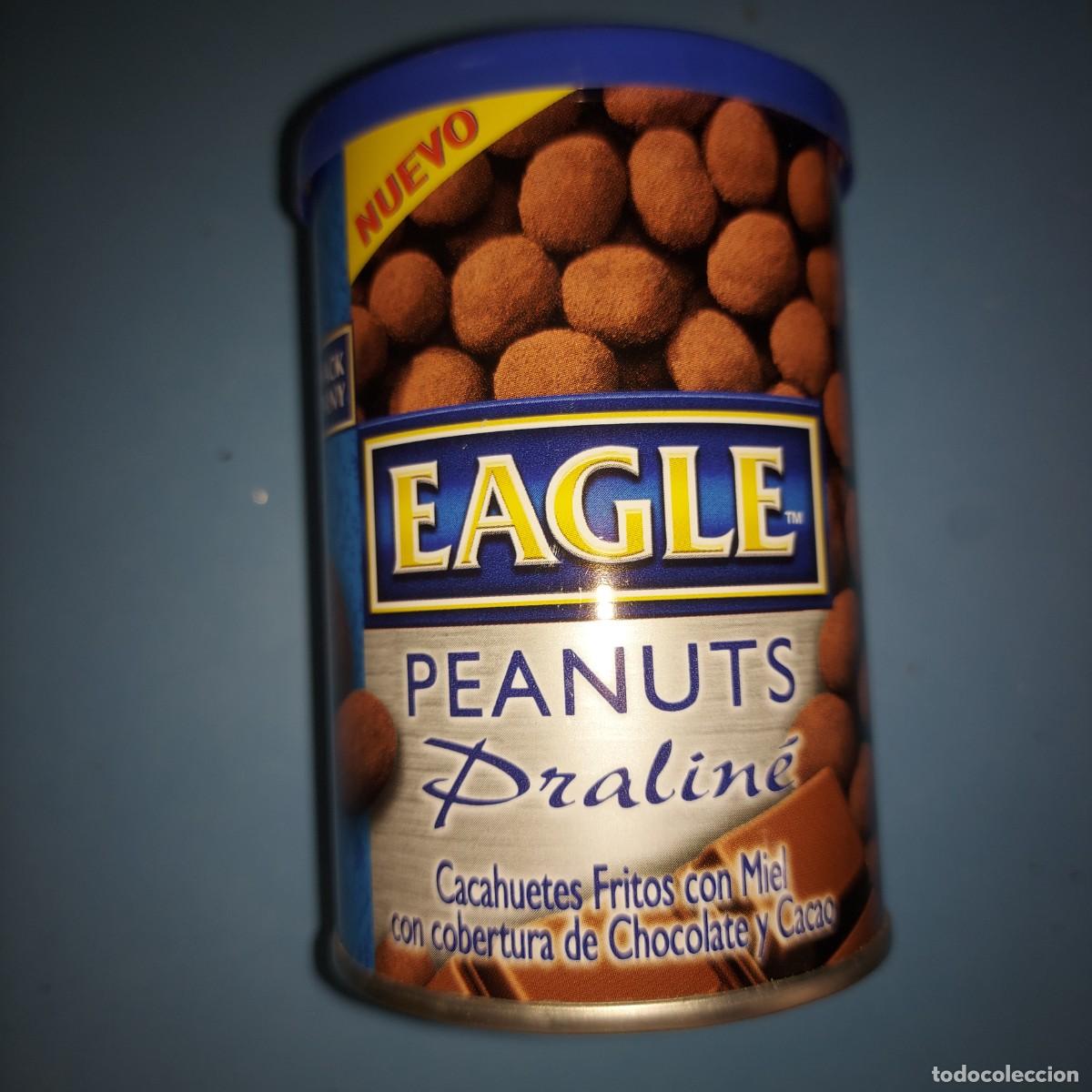 Cajas y cajitas met&aacute;licas: antiguo bote eagle peanuts- precintado