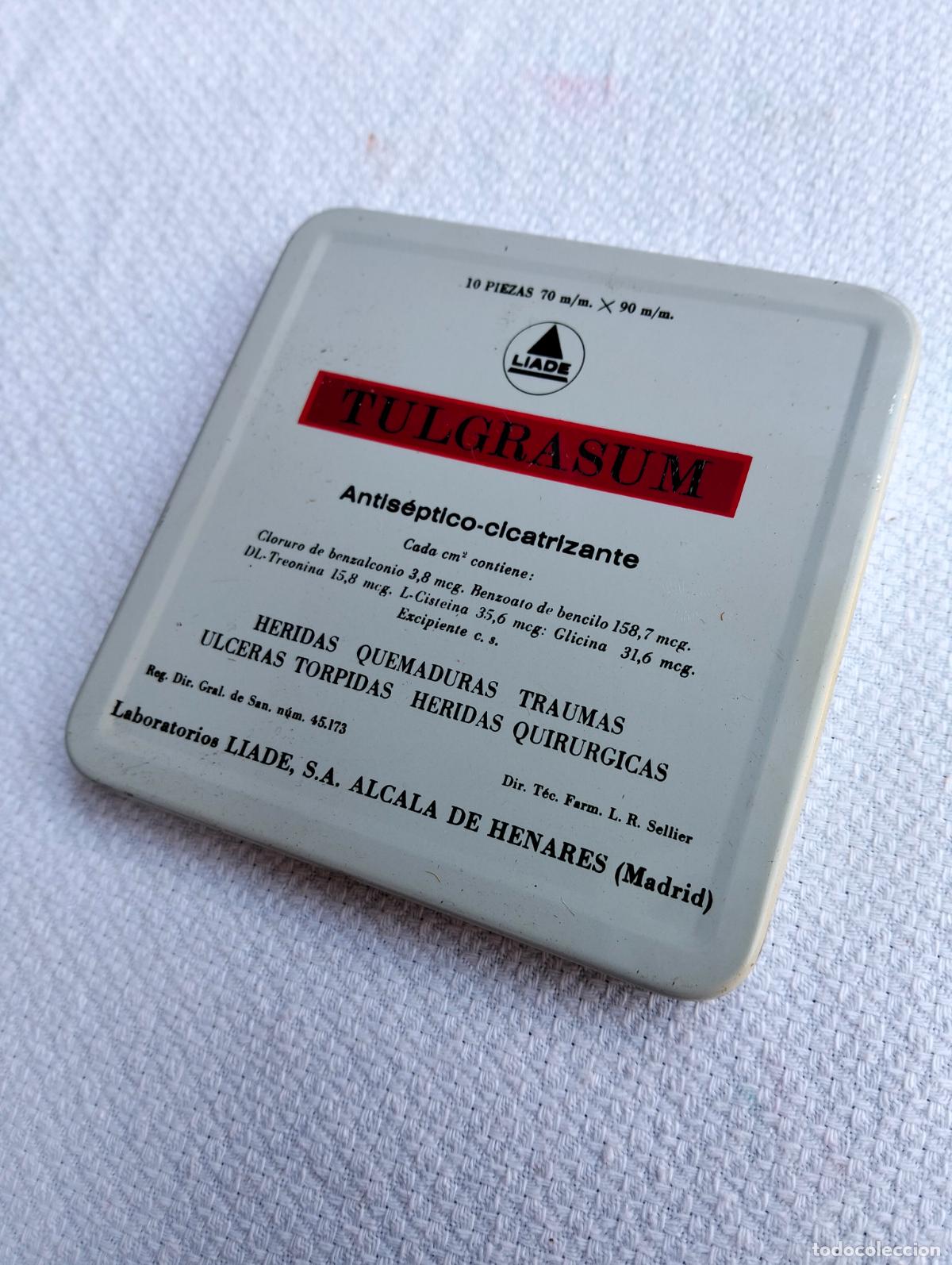 Cajas y cajitas met&aacute;licas: Tulgrasum antis&eacute;ptico cicatrizante heridas quemaduras traumas torpidas liade caja metal metalica