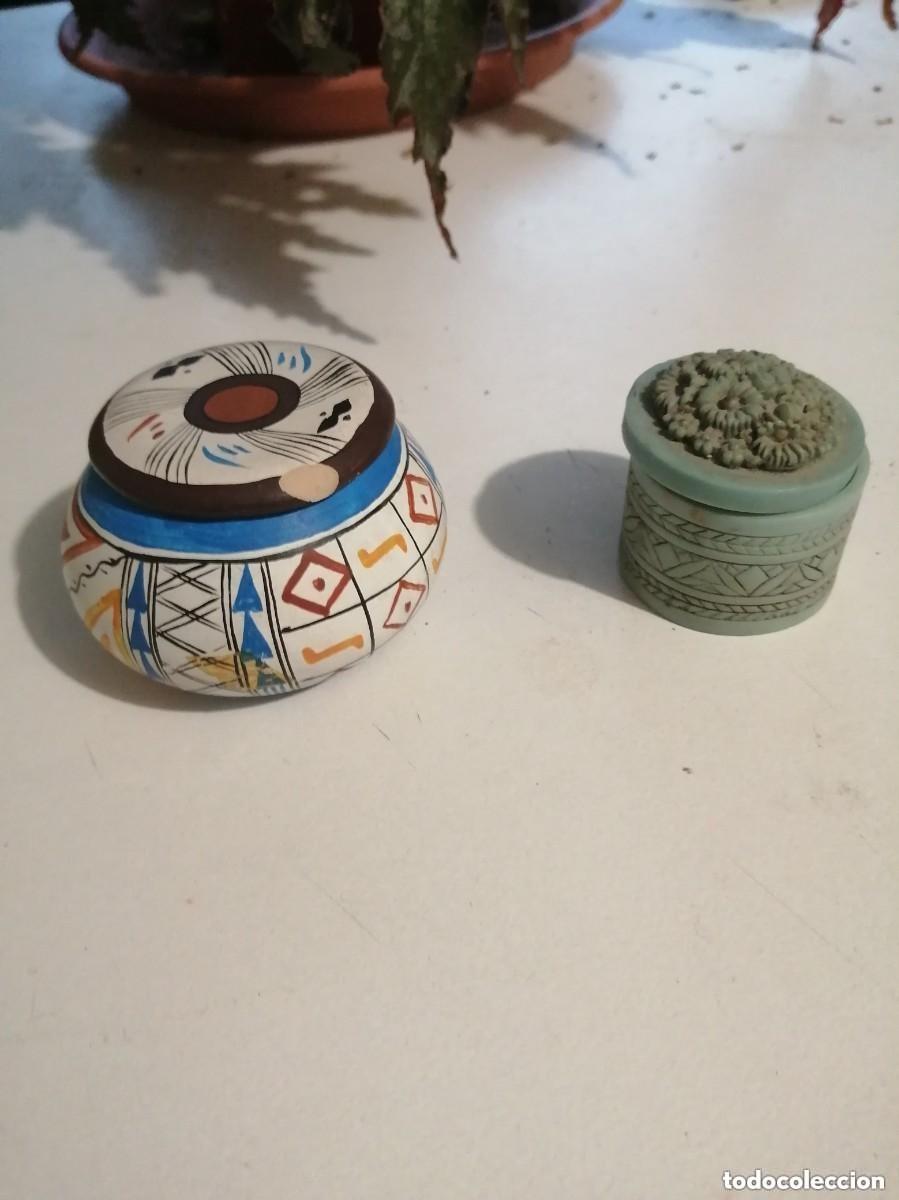 Cajas y cajitas met&aacute;licas: 2 CAJITAS CER&Aacute;MICA O RESINA