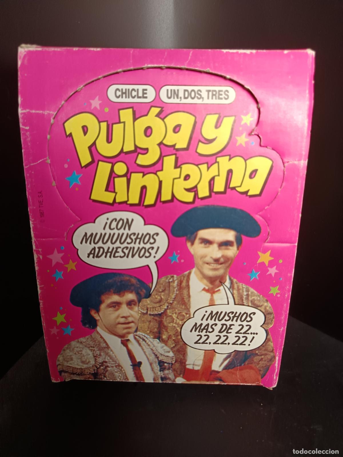 Cajas y cajitas met&aacute;licas: CAJA de CHICLES del Un, Dos, Tres responda otra vez PULGA y LINTERNA el duo sacapuntas.