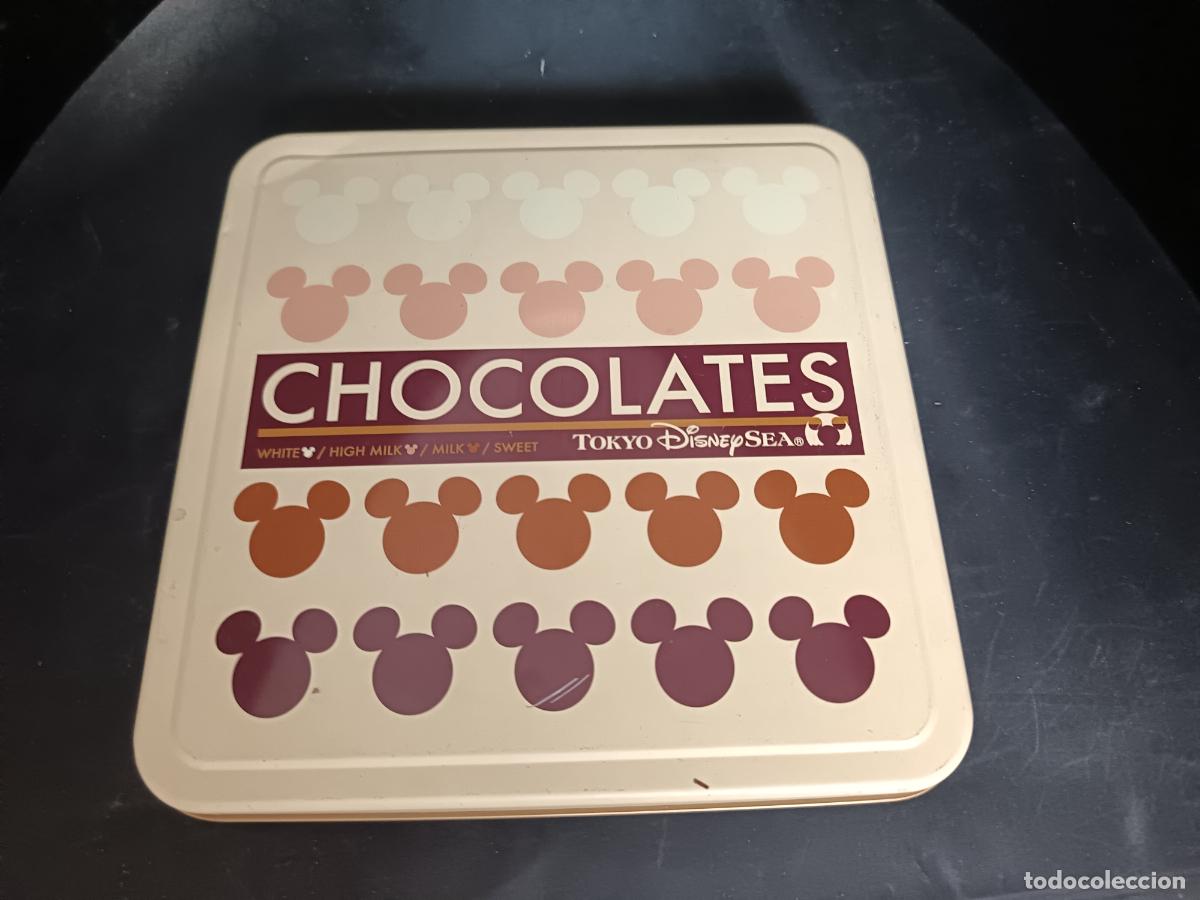 Cajas y cajitas met&aacute;licas: CAJA de Metal de BOMBONES Chocolates Disney Sea Tokyo (Japon) 2008.
