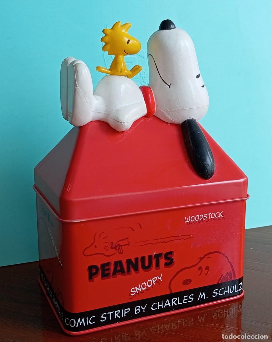 Cajas y cajitas met&aacute;licas: EXCLUSIVA Caja Lata met&aacute;lica japonesa galletas SNOOPY. JAPON 2004. CHARLES M. SCHULZ