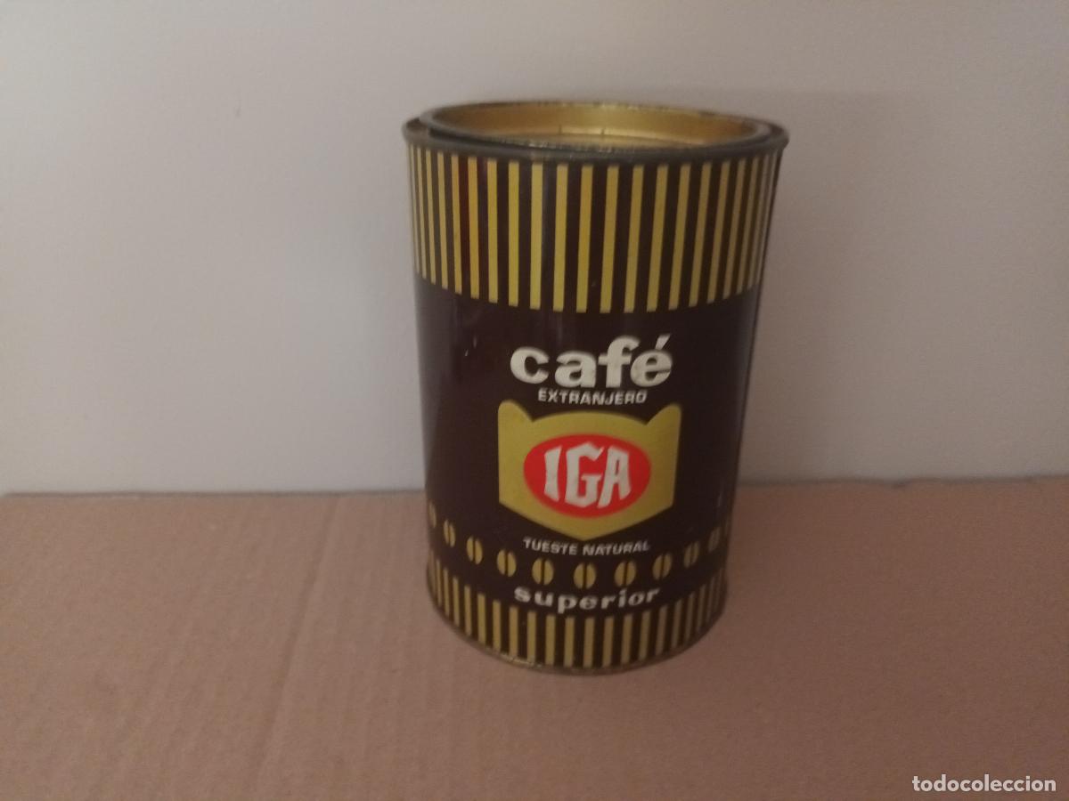 Cajas y cajitas met&aacute;licas: BOTE CAFE IGA. TUESTE NATURAL COGUISA BARCELONA