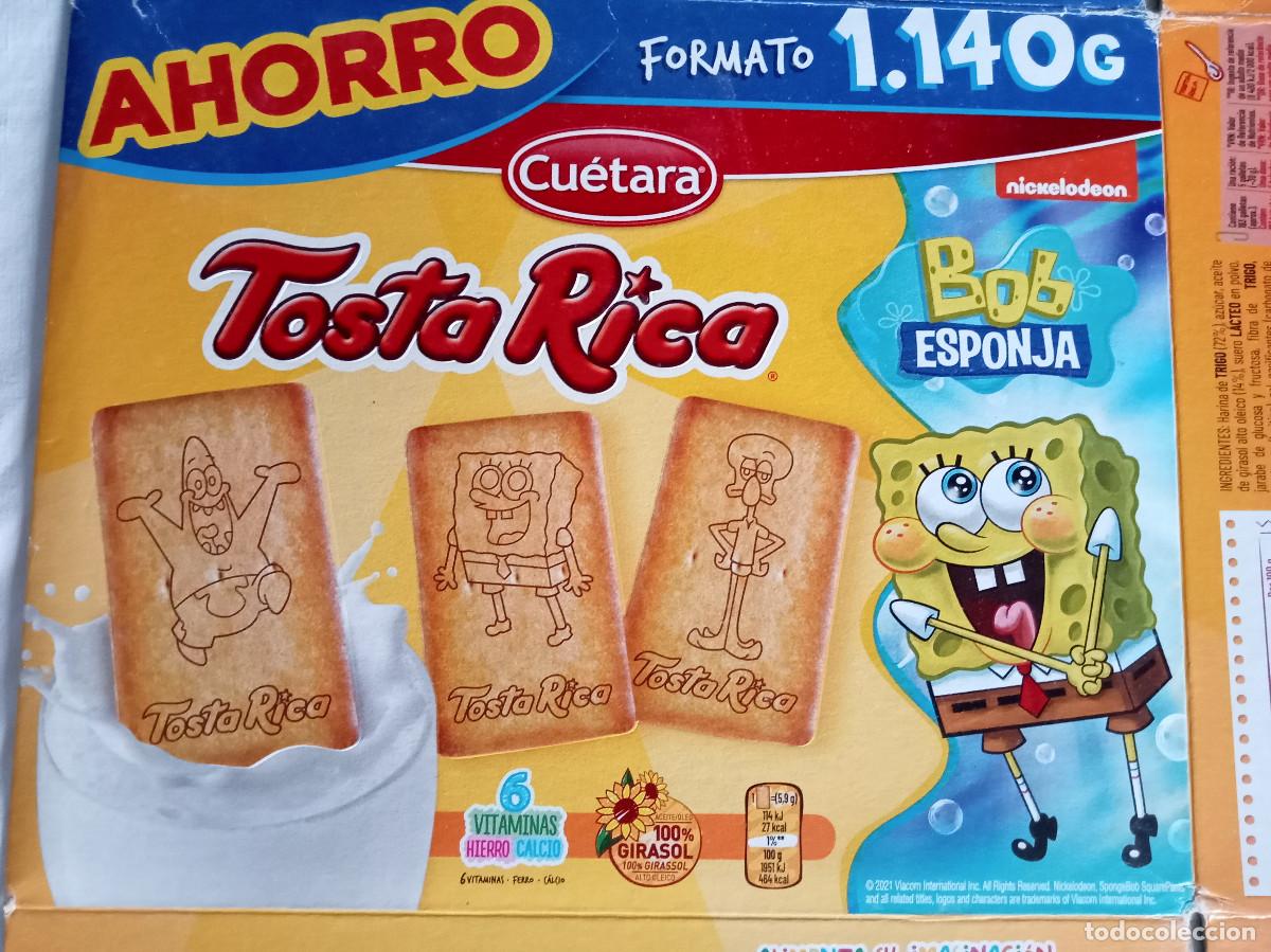 Cajas y cajitas met&aacute;licas: Caja promocional TostaRica Cu&eacute;tara Bob Esponja 2021