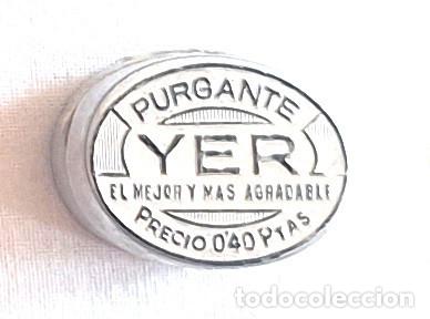 Cajas y cajitas met&aacute;licas: Purgante Yer Caja Farmacia a&ntilde;os 20
