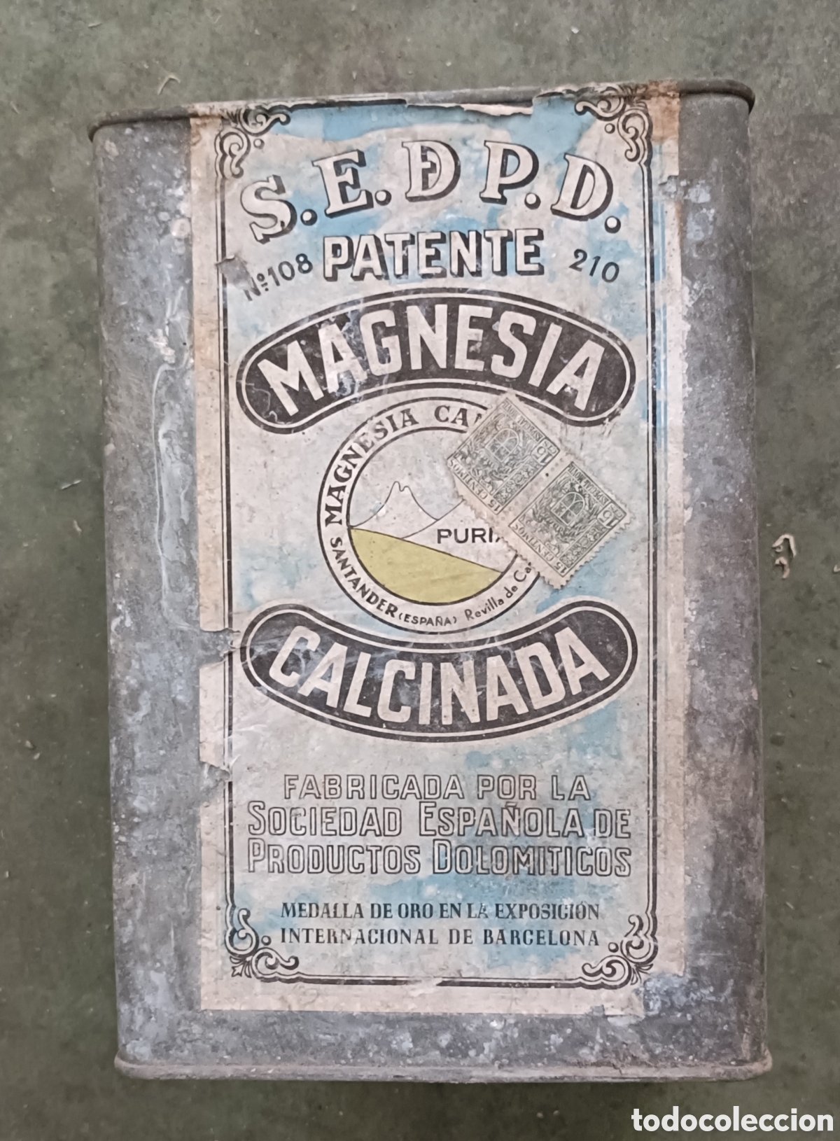 Cajas y cajitas met&aacute;licas: Lata de magnesia calcinada