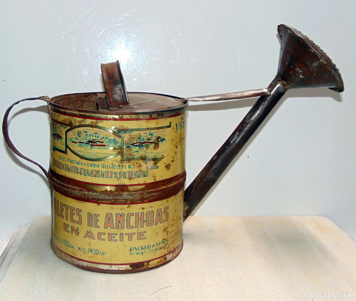 Cajas y cajitas met&aacute;licas: REGADERA ,TRABAJO DE HOJALATERO A&Ntilde;OS 40-50 DECORATIVA PIEZA
