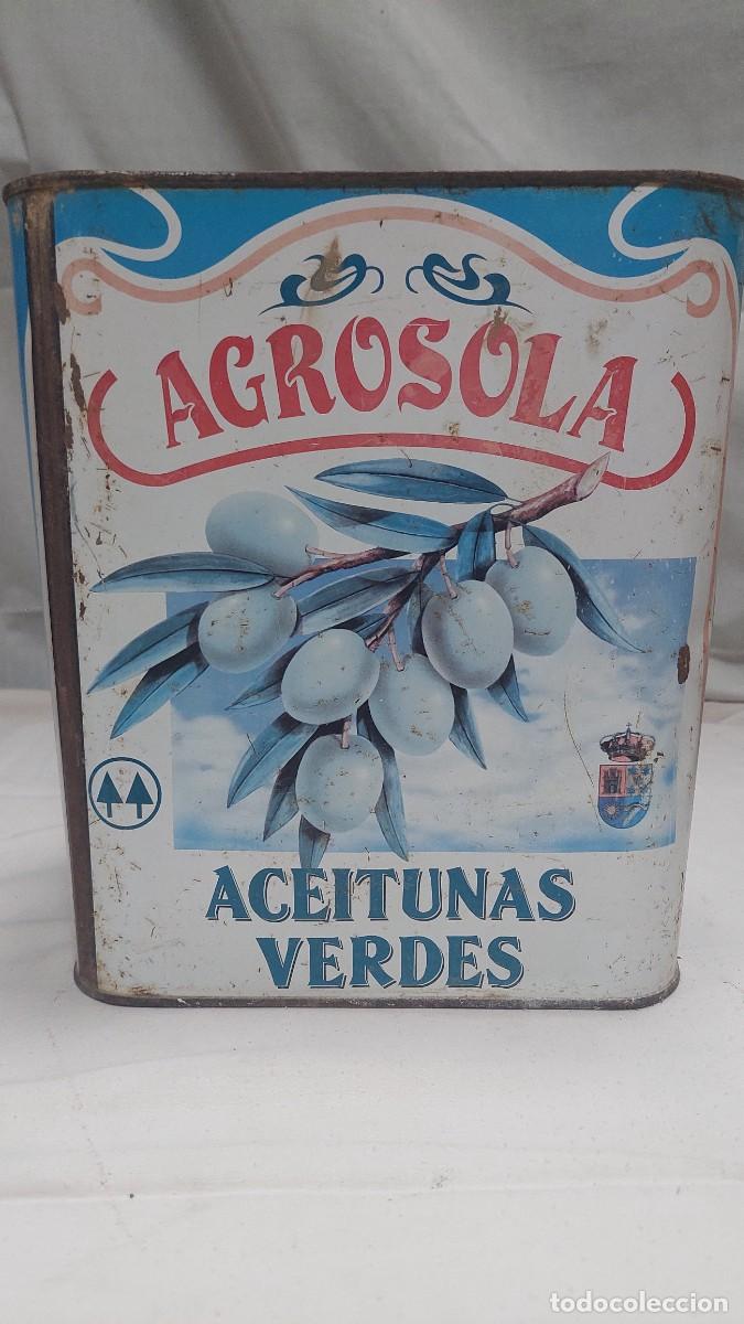 Cajas y cajitas met&aacute;licas: Lata Aceitunas Verdes Agrosola Solana de los Barros Badajoz