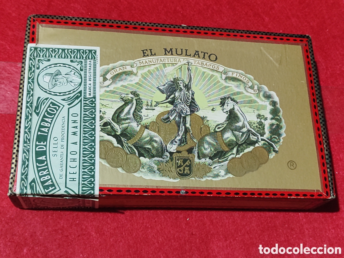 Cajas y cajitas met&aacute;licas: Caja vac&iacute;a puros El Mulato