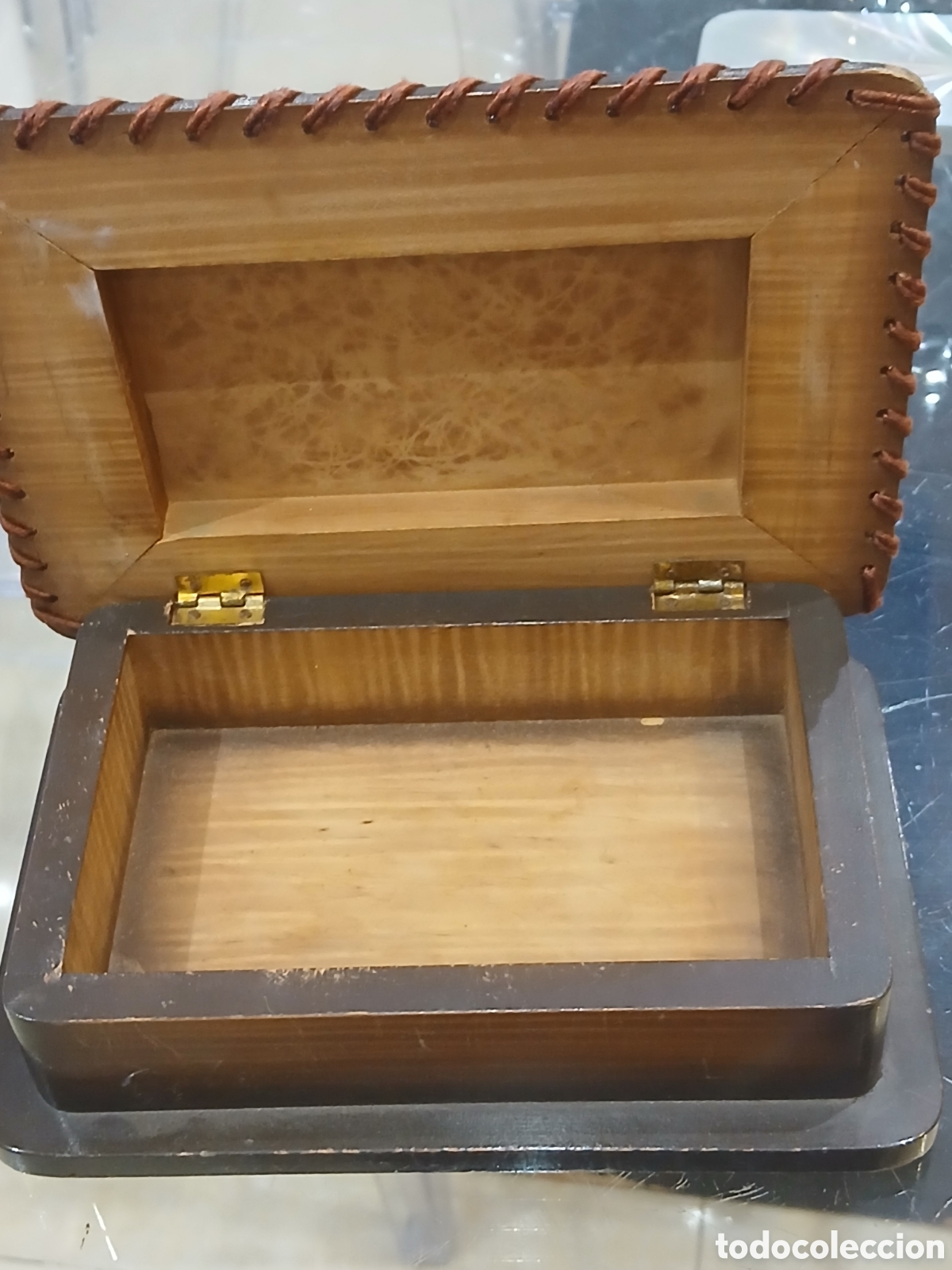 Cajas y cajitas met&aacute;licas: Caja en madera de coleccion - Foto 3