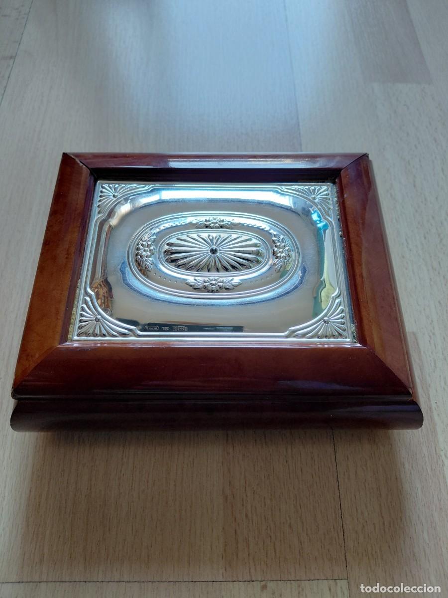 Cajas y cajitas met&aacute;licas: Caja joyero, de madera y plata. Oportunidad!!