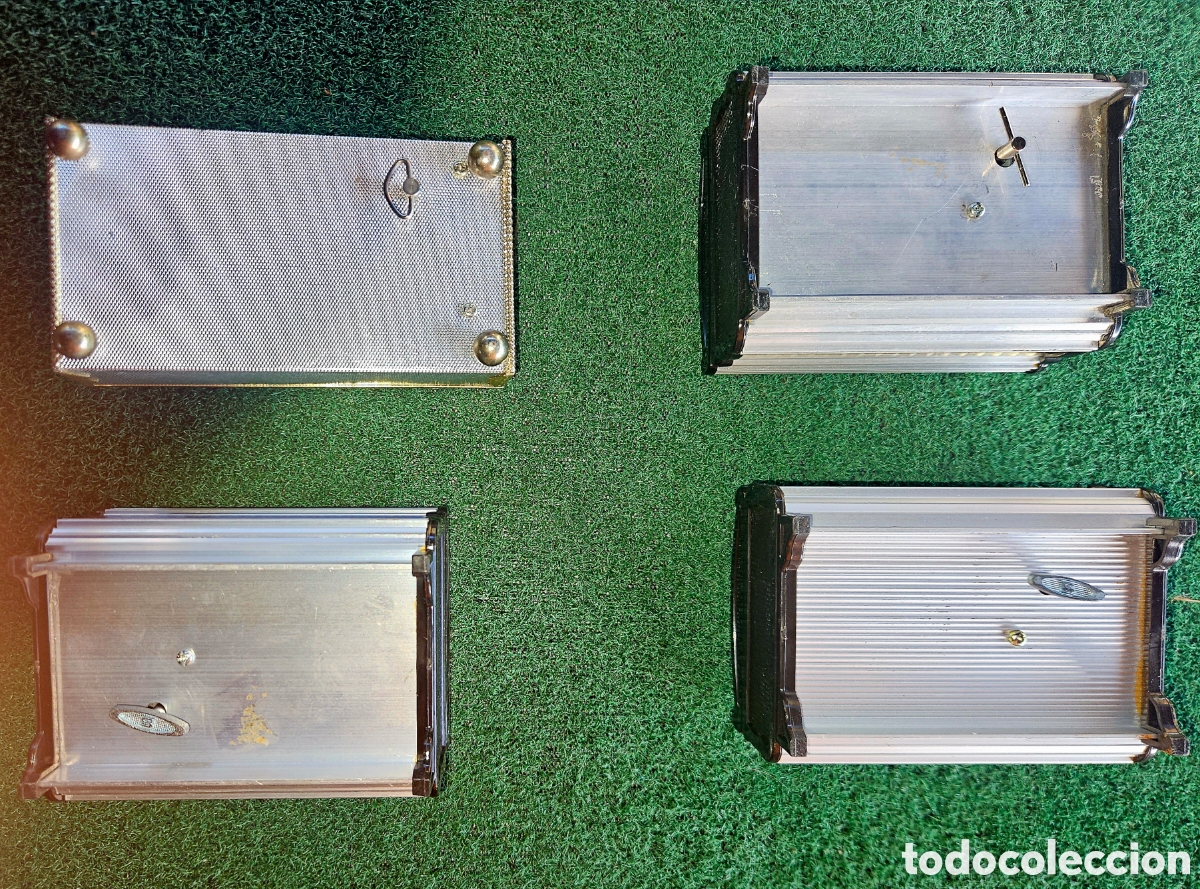 Cajas y cajitas met&aacute;licas: Lote de 4 joyeros vintage - Foto 5