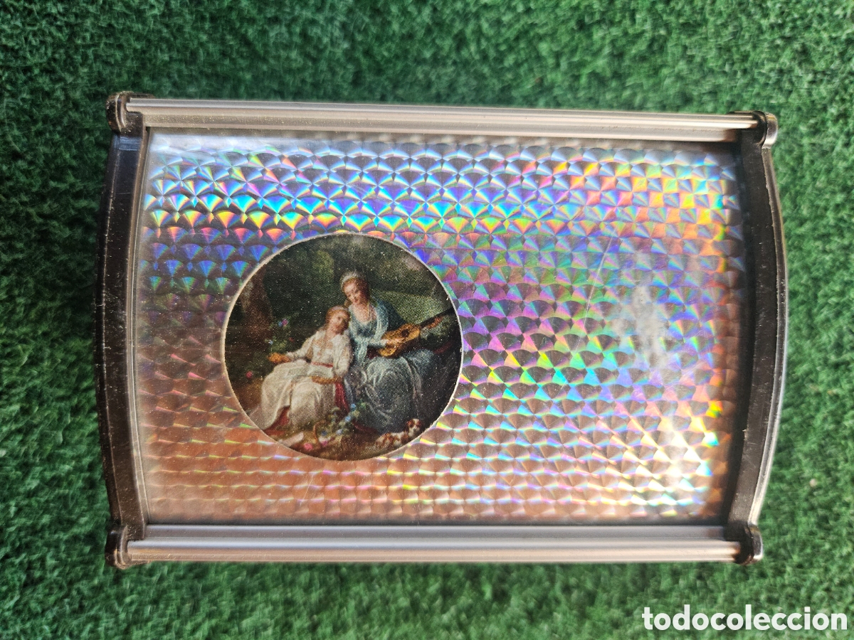 Cajas y cajitas met&aacute;licas: Lote de 4 joyeros vintage - Foto 9