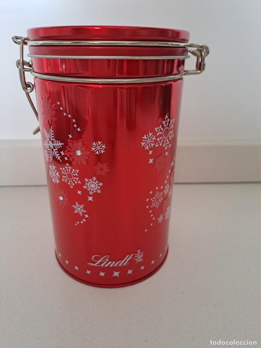 Cajas y cajitas met&aacute;licas: Lata Lindt Colecci&oacute;n Vintage Navidad