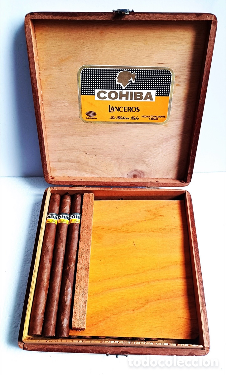 Cajas y cajitas met&aacute;licas: Caja puros COHIBA lanceros