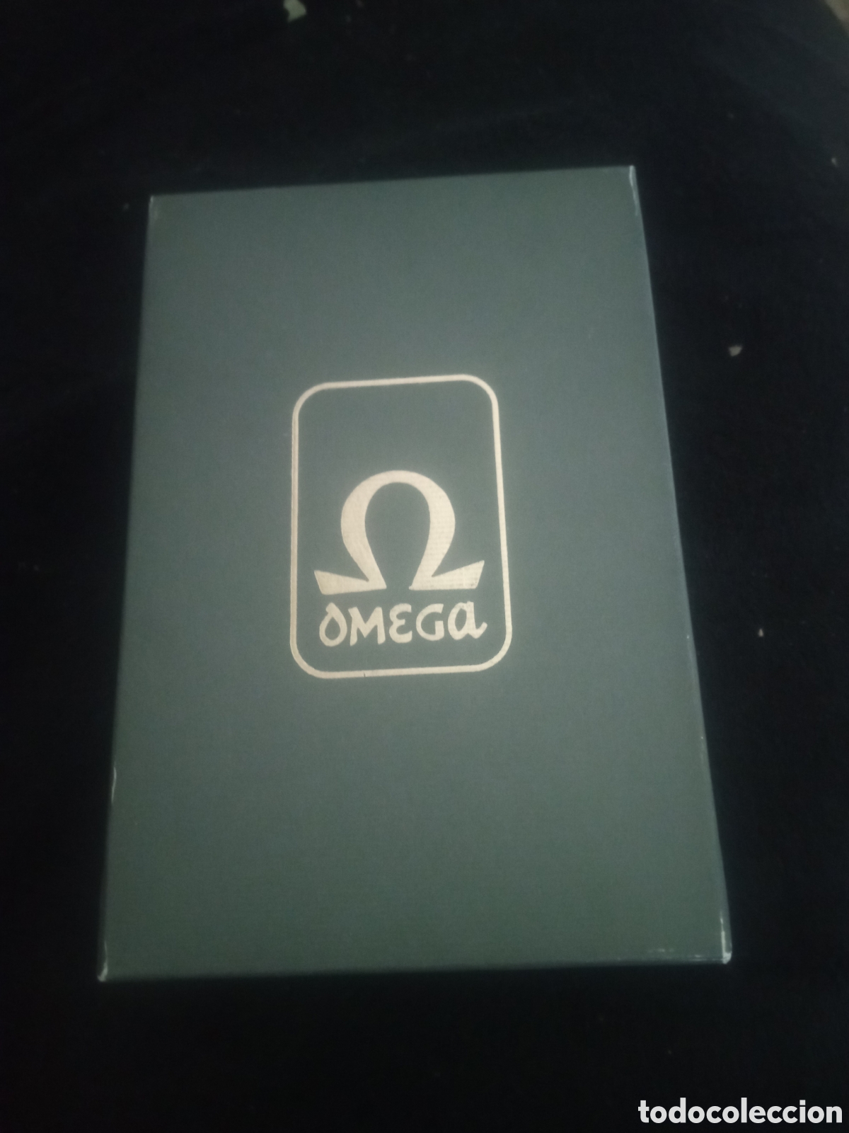 Cajas y cajitas met&aacute;licas: Antigua caja de utensilios de afeitar Omega, mide 16,2x11x4,8cm