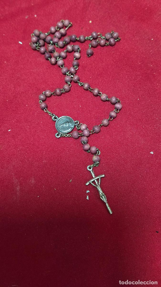 Cajas y cajitas met&aacute;licas: rosario religioso de plata - Foto 1