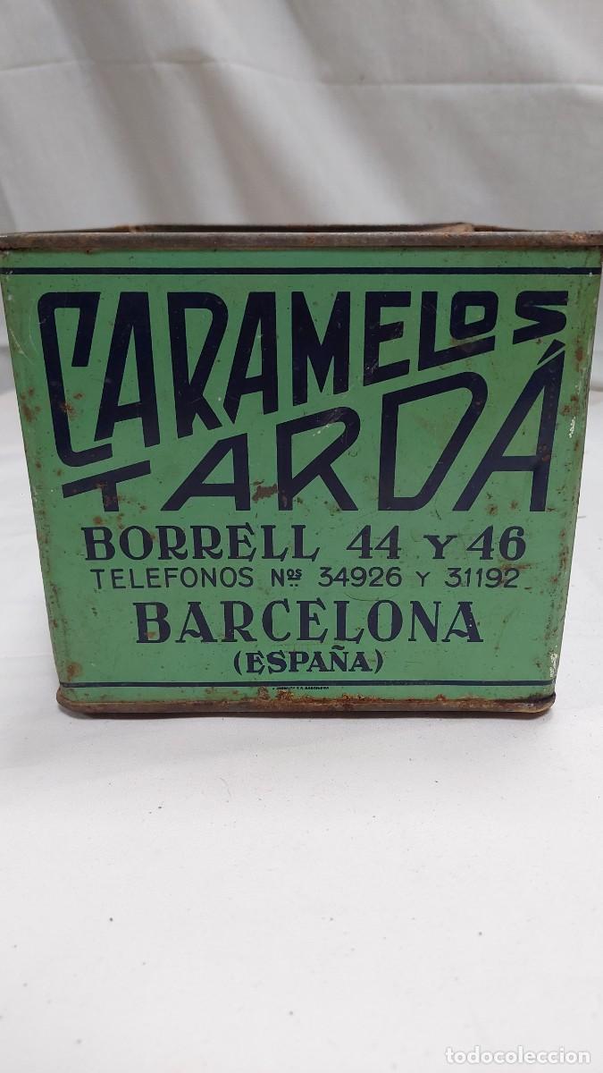 Cajas y cajitas met&aacute;licas: Antigua lata Caramelos Tard&aacute; Barcelona