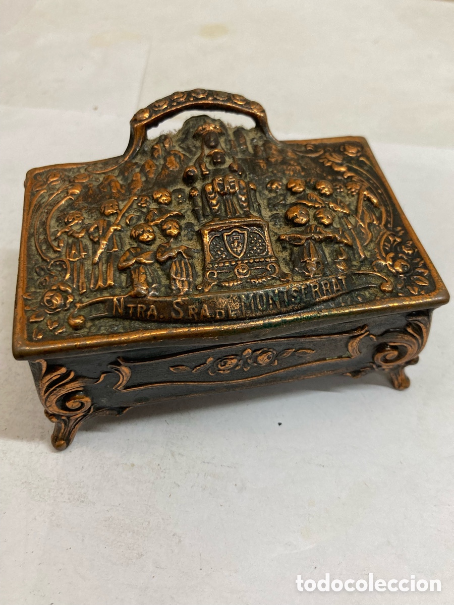 Cajas y cajitas met&aacute;licas: Caja de metal religiosa cobre