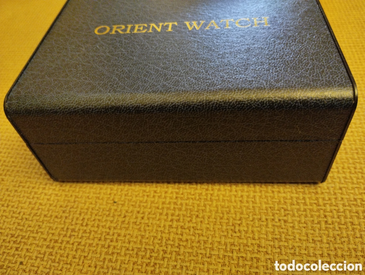 Cajas y cajitas met&aacute;licas: Caja de reloj Orient Watch - Foto 4