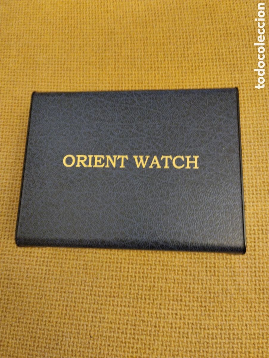 Cajas y cajitas met&aacute;licas: Caja de reloj Orient Watch