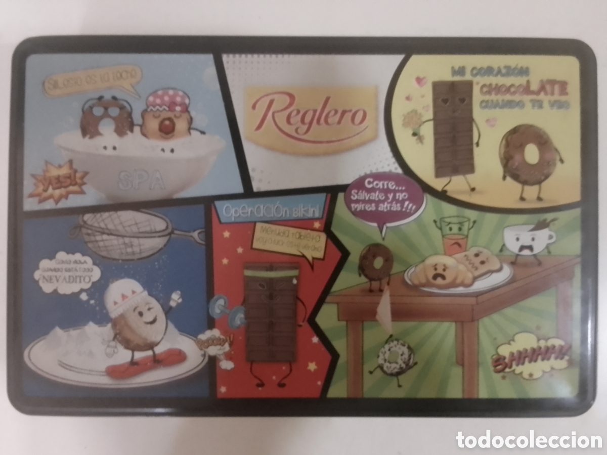 Cajas y cajitas met&aacute;licas: Caja met&aacute;lica vac&iacute;a Reglero.