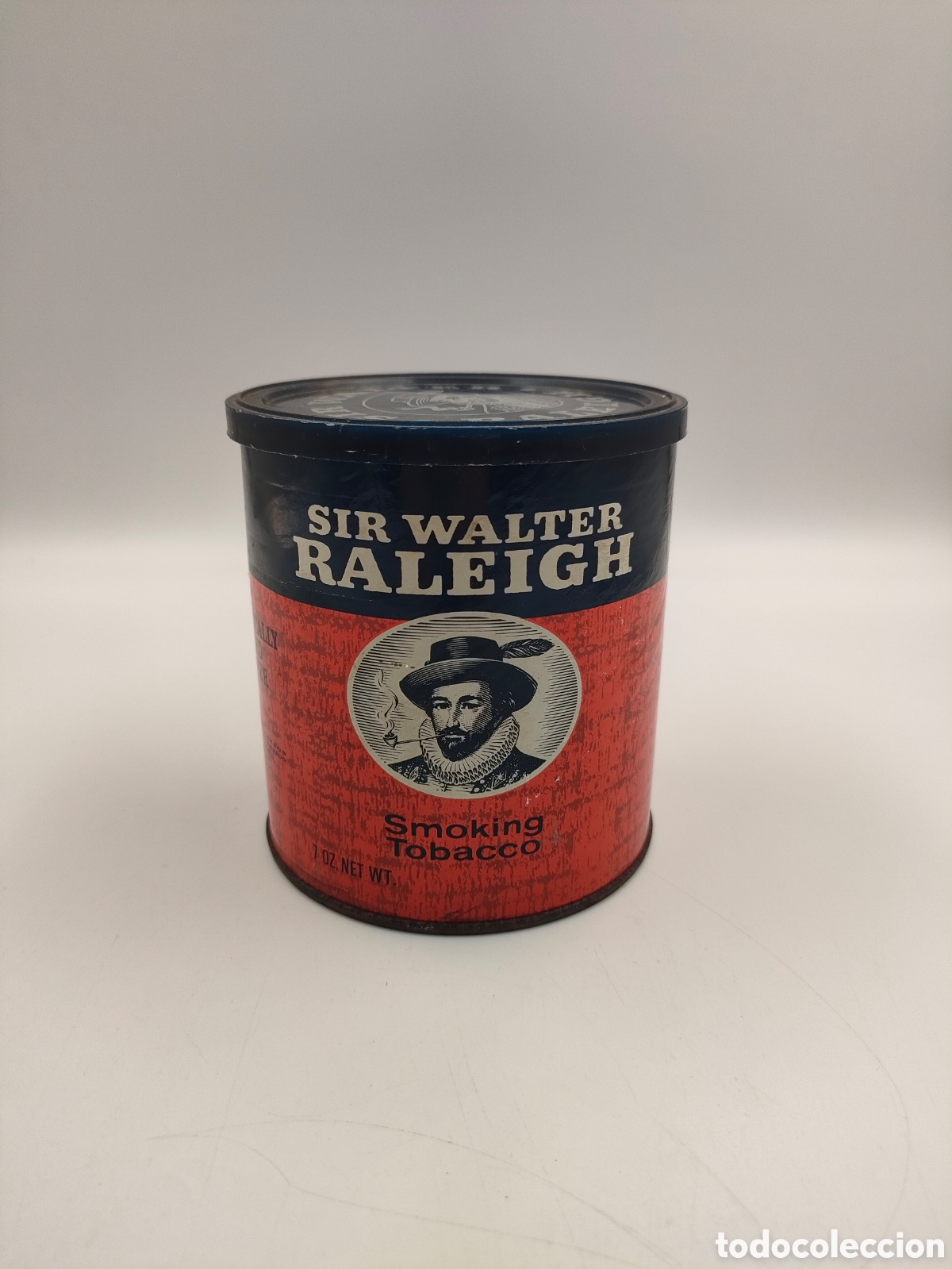 Cajas y cajitas met&aacute;licas: Lata de Tabaco Vintage Sir Walter Raleigh (Coleccionismo)