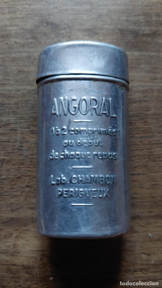Cajas y cajitas met&aacute;licas: Antigua lata pastillas Angoral