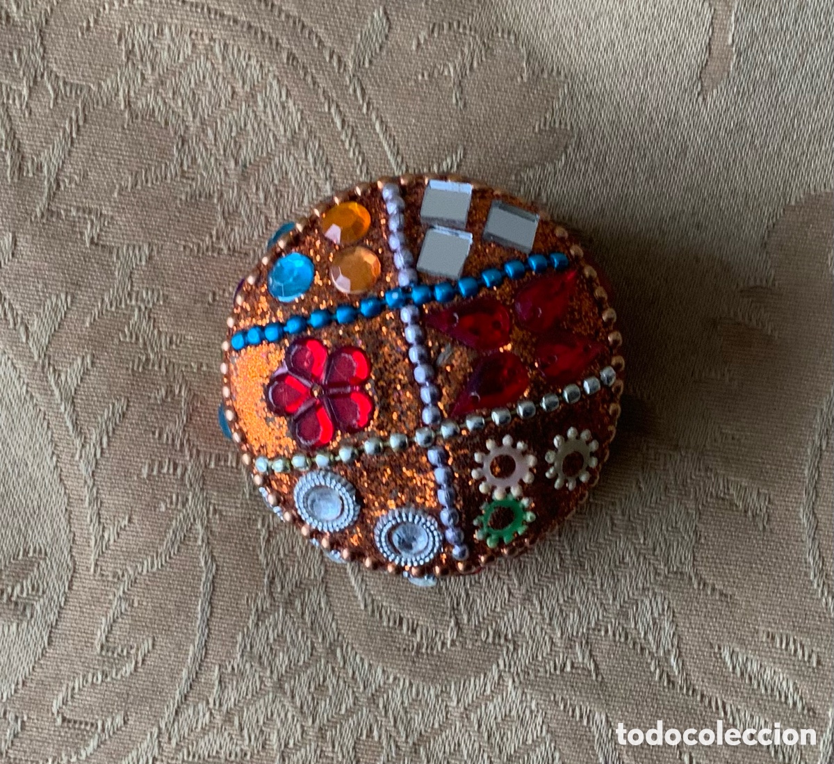 Cajas y cajitas met&aacute;licas: PEQIE&Ntilde;A CAJA INDIA DE ABALORIOS - Foto 7