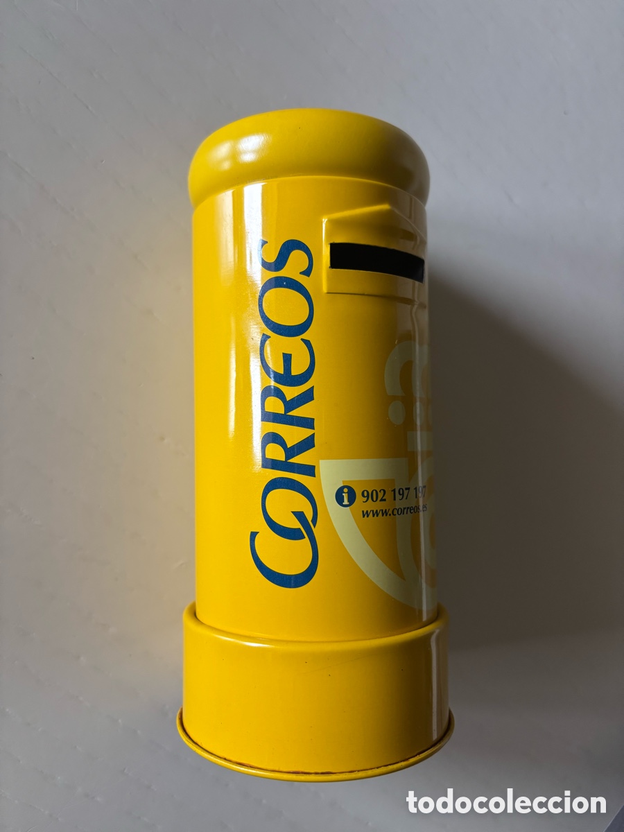 Cajas y cajitas met&aacute;licas: Hucha Correos met&aacute;lica