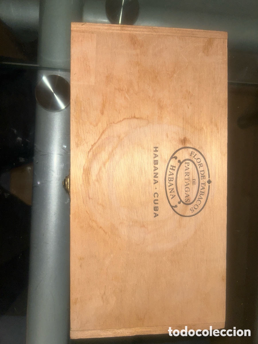 Cajas y cajitas met&aacute;licas: Caja de madera puros Partag&aacute;s Serie D No.4 Habana Cuba
