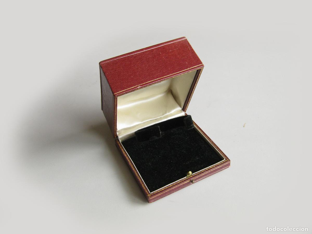 Cajas y cajitas met&aacute;licas: CAJA O ESTUCHE DE LA JOYER&Iacute;A MASRIERA Y CARRERAS. BARCELONA. MADERA Y PIEL. A&Ntilde;OS 50