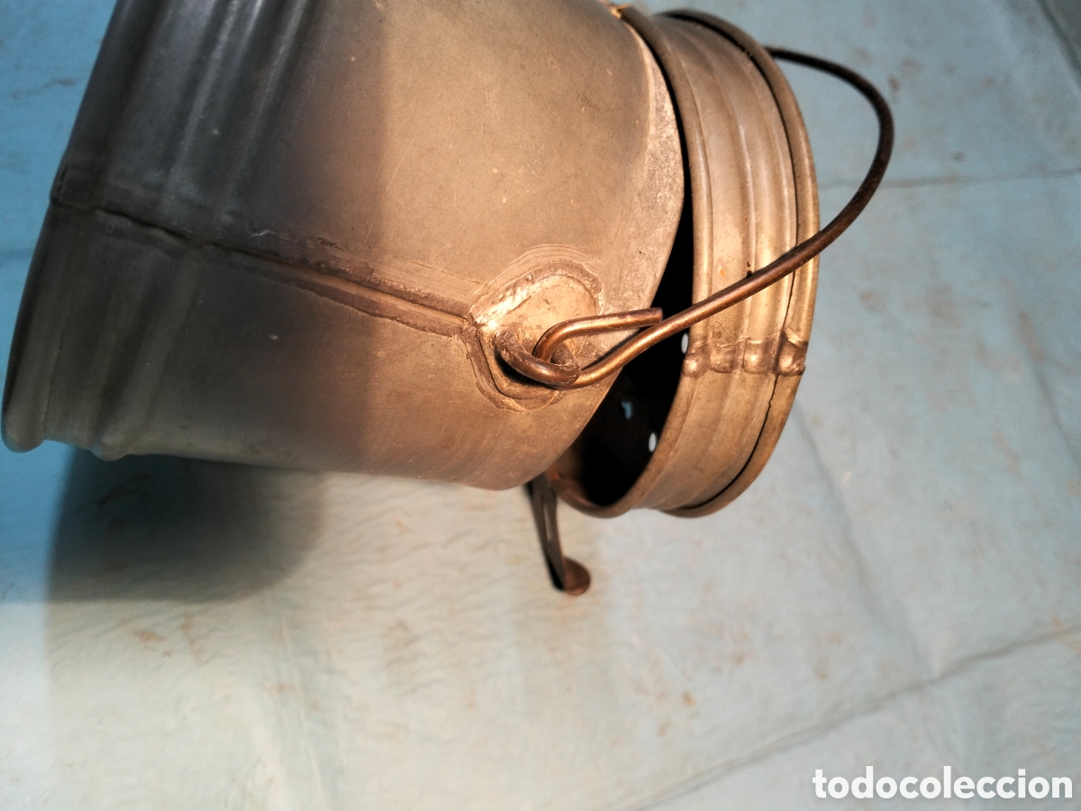 Cajas y cajitas met&aacute;licas: ANTIGUA CESTA DE CEBOS PESCA - Foto 8